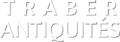 Logo Traber Antiquités blanc