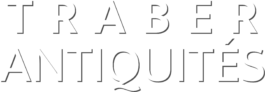 Logo Traber Antiquités blanc