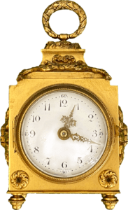 Horloge d'officier dorée